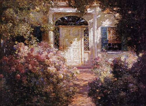 numanbaba:Abbott Fuller Graves “Doorway and Garden” (c. 1900)
