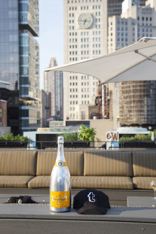 Digital Fashion Drinks on the Tumblr roof. Champagne by Veuve Clicquot. Photos by Julia Chesky. 