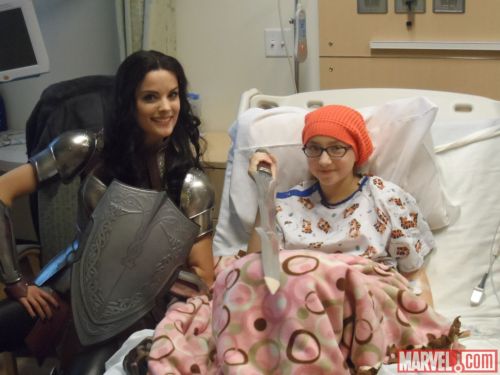 deathpoolquinn: marvelstudiosmovies: Lady Sif Visits the Children’s Hospital Los Angeles this 