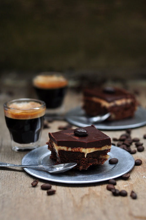 voracious-glutton:  Brownie “Cappuccino” 