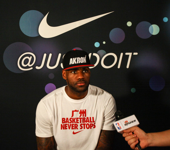 fyeahbballplayers:  LeBron James in China; 