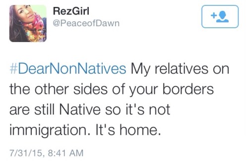 bodacious-poopookittyfuck:  america-wakiewakie:  #DearNonNatives happened yesterday. Signal boost this and support! This hashtag needs more traction.  🙌🏾🙌🏾🙌🏾 