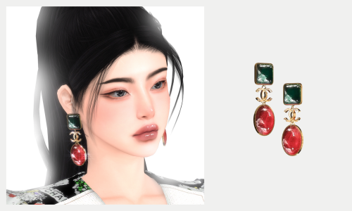 cheng-chih:Color Strass Brass EarringsHQ CompatibleAll Lods1 Color OnlyDownload ( Public on June 30t
