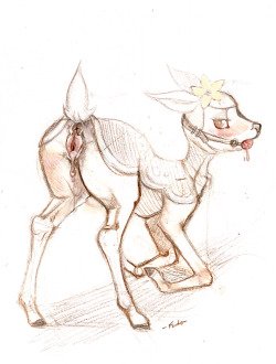 Fuchs4Chan:  Sketchtime “Doe Or Deerling…Gosh This Sounded Way Better In My Head”