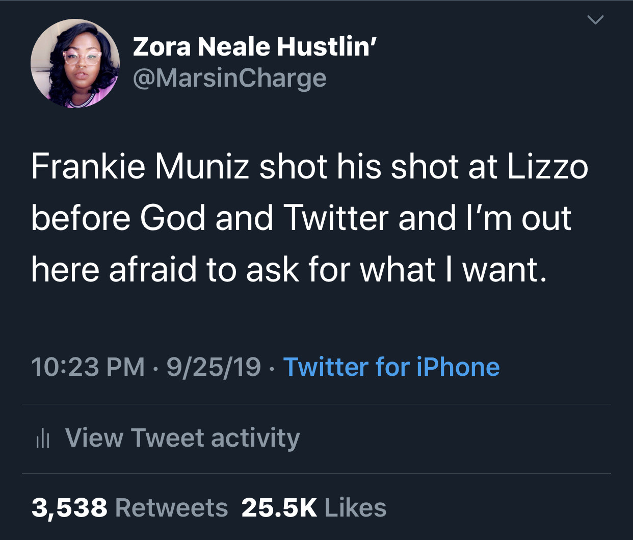 starlightandtears:Absolutely bonkers that this tweet took off. 