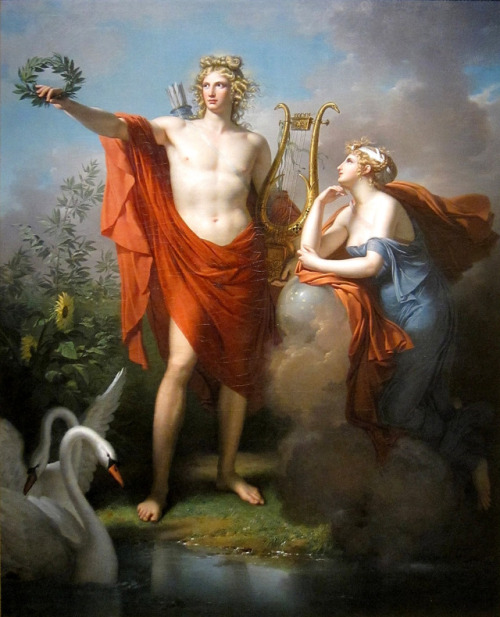 Apollo, God of Light, Eloquence, Poetry, and the Fine Arts, with Urania, Muse of Astronomy, Charles 