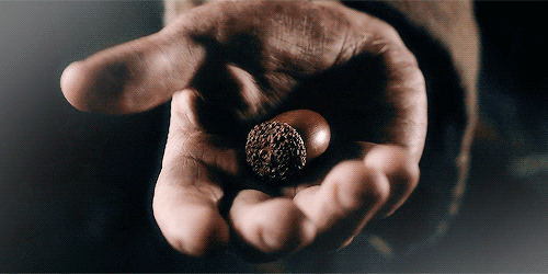 oakenbaggins:hobbit gif battle vs arkenburglarround six: bagginshield moment “you’ve carried it all 