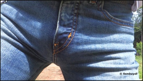 femboydl:  jeans wetting on bike - more awesome porn pictures