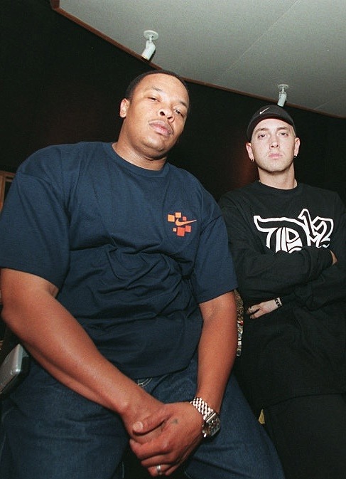 90shiphopraprnb:  Dr. Dre and Eminem 
