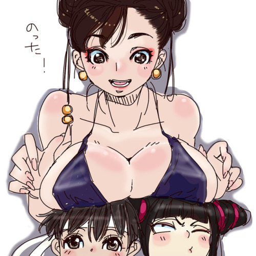 ninsegado91: ladychunli68: Chun-Li, Sakura porn pictures