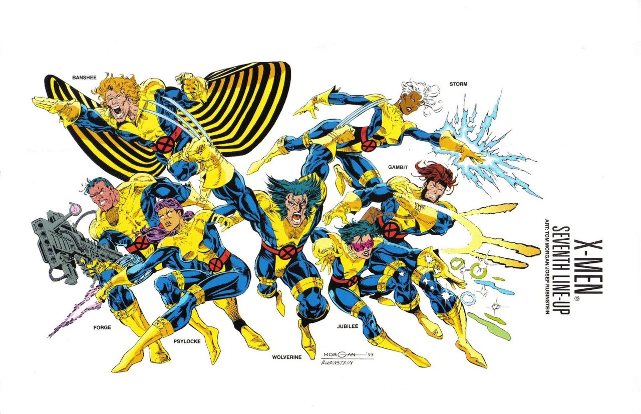 ungoliantschilde:  the X-Men Line-Ups (from the Marvel Universe Handbook) the First