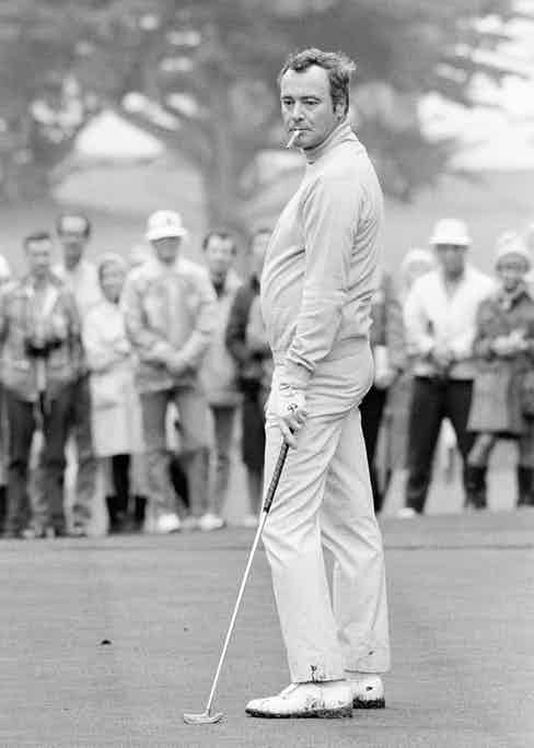 Jack Lemon looks on during the Bing Crosby National Pro-Am circa 1970&rsquo;s in Pebble Beach, C