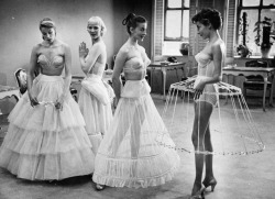 vintagegal:  Models wearing the necessities