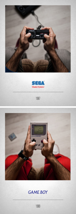 theomeganerd:  Video Game History Through Controllers by Javier Laspiur