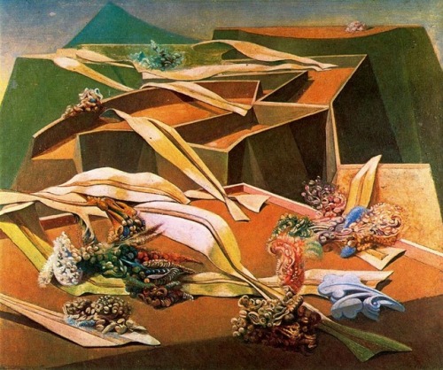 artist-ernst: Garden Airplane Trap, Max Ernst Medium: oil,canvas