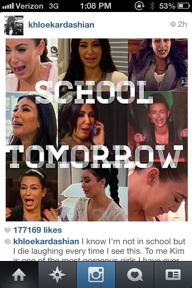 witneyhouston:  khloe instagrammed this im laughing so hard 