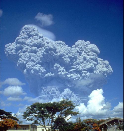 -Volcanoes and Climate Change-During major volcanic eruptions huge amounts of volcanic gas, aerosols