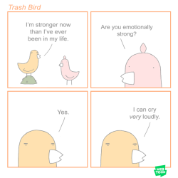 pdlcomics:  Trash Bird is strong