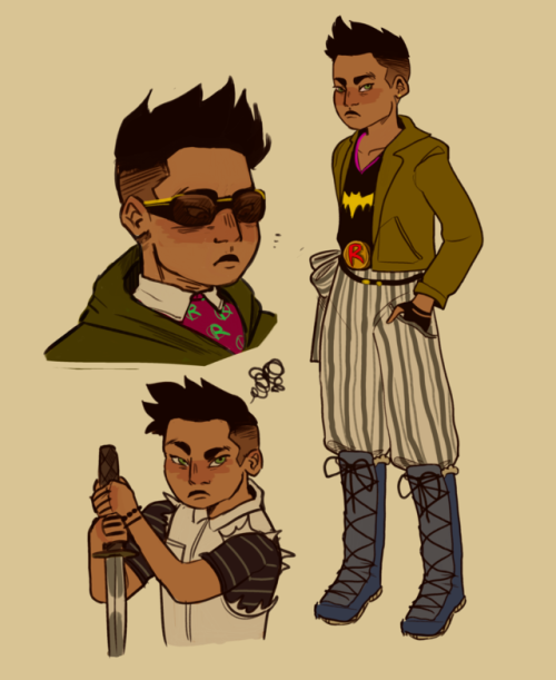 ambardoodles - Damian wayne - a fashion disaster