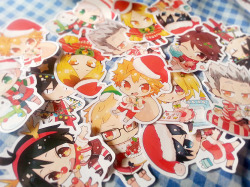 pyayaya:  Love Live!, Haikyuu! Animal and Haikyuu Christmas stickers are up for preorder in my store until Monday 9th at 9 P.M. (GTM -3)For more info, please visit my store or feel free to ask me~! 