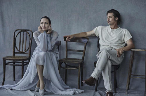 Les Beehive – Angelina Jolie and Brad Pitt by Peter Lindbergh for Vanity Fair Italia, November