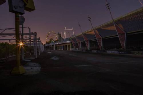 beautyofabandonedplaces:Abandoned Theme Park at night (oc) [4928x3264]