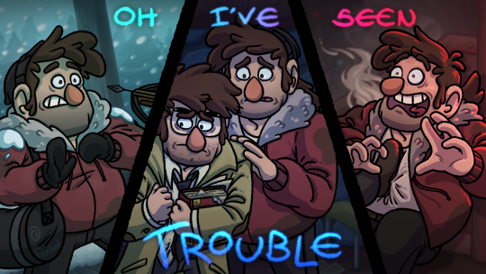 My part for the Stan twins Trouble lyrics comic