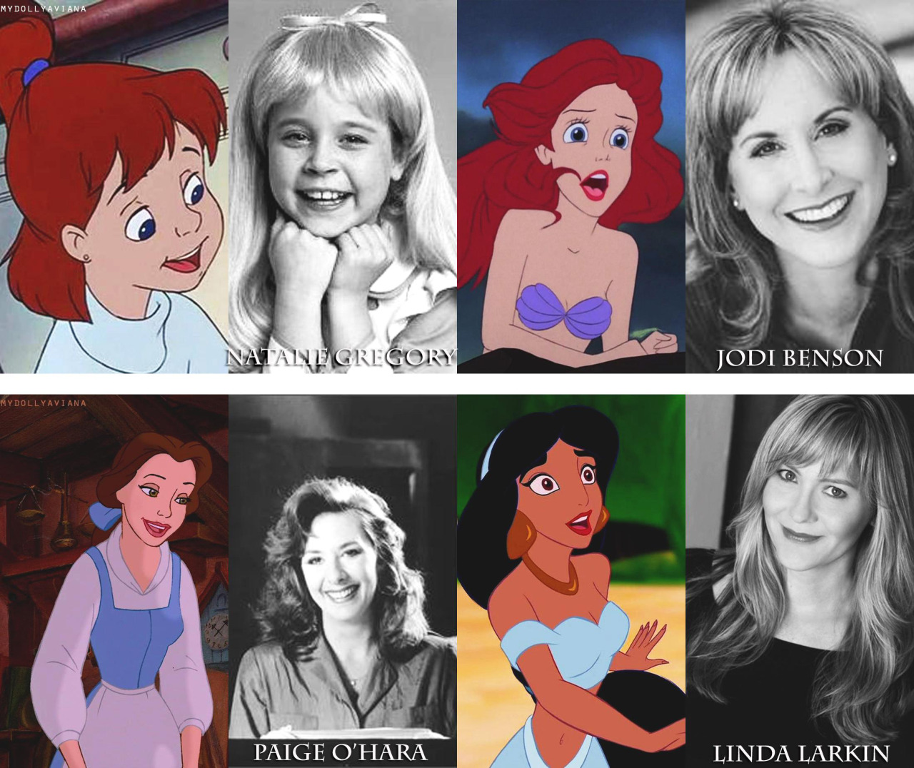 mydollyaviana:  Disney heroines &amp; their voice actresses (singing voices &amp;