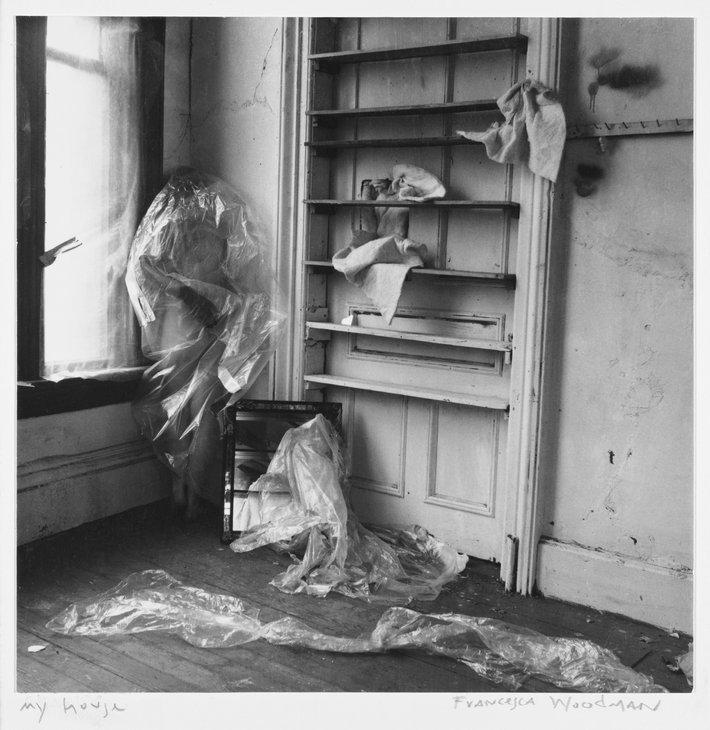 flashofgod:  Francesca Woodman, My house, My House  Providence, Rhode Island, 1975-78.