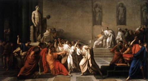 ahencyclopedia: TODAY in 44 BCE, Julius Caesar is stabbed to death by Marcus Junius Brutus, Gaius Ca