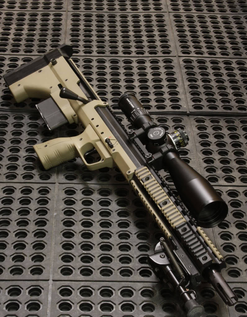 an-escape-artist:  The Stealth Recon Scout made by Desert Tactical Arms chambered