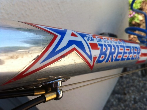 vintagemtb:  1987 American Breezer, early rivet guides, brass ferrules.