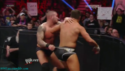 wweass:  Randy tugging on Cody’s trunks