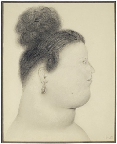 mybluewindow:Fernando Botero - “Perfil de dama”, 1976