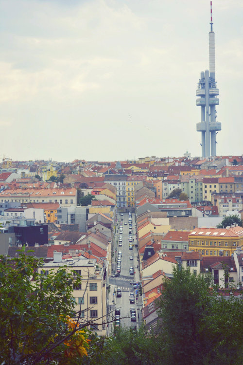 paullyknowles:  View of Zizkov, Prague. 