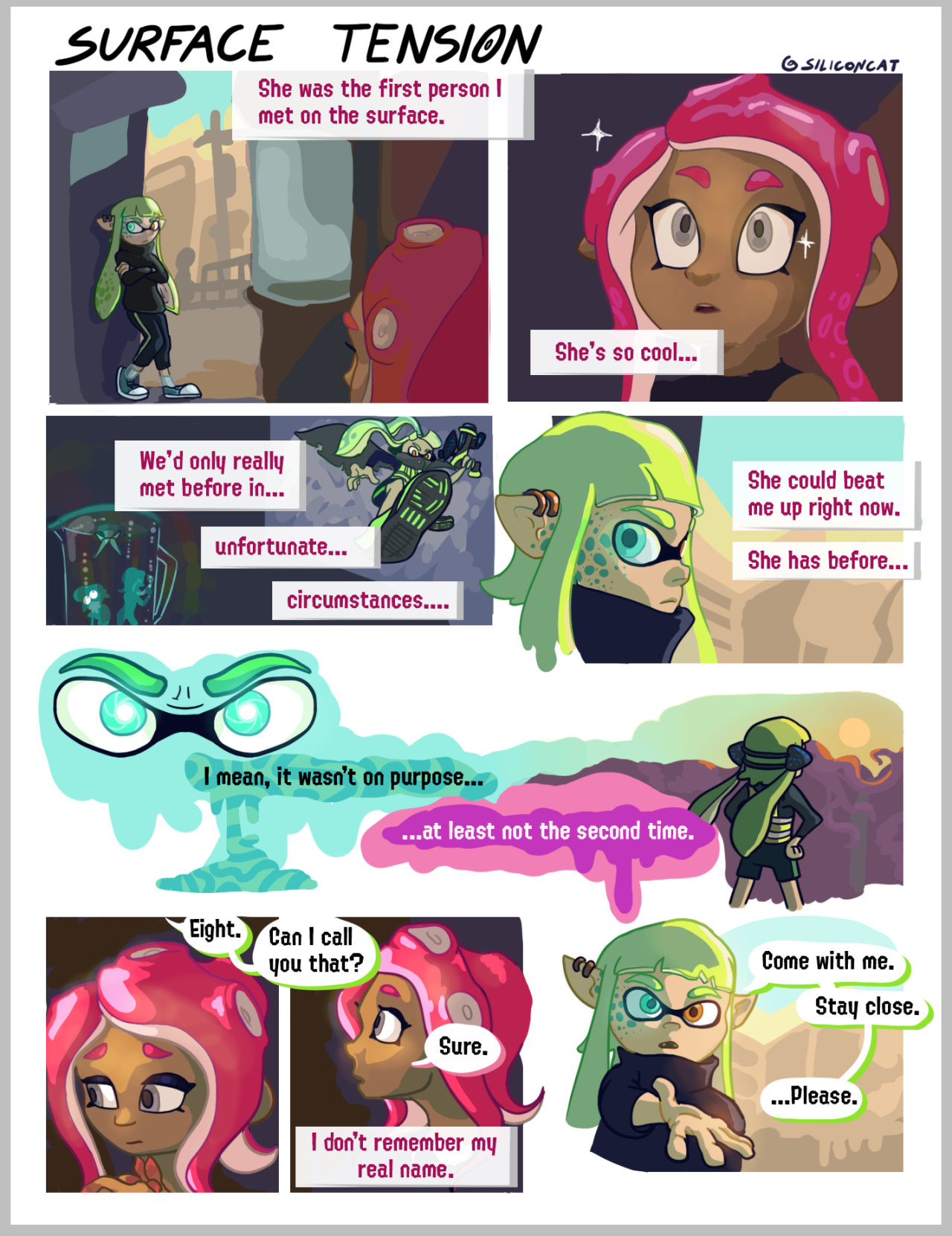 Agent 3 and agent 8 comic