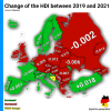 Increase/Decrease of the HDI from 2019 to 2021
by dach_maps