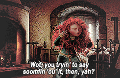 badfuckingkarma:  lostiel: Jack meets Merida  NO DO YOU UNDERSTAND THAT’S THE FIRST EPISODE OF MISFITS USING ANIMATED CHARACTERS AND ITS PERFECT OKAY //  // ]]> OH MY GOD YES ALL OF THESE THINGS Merida as Kelly is the best thing I have ever heard of.