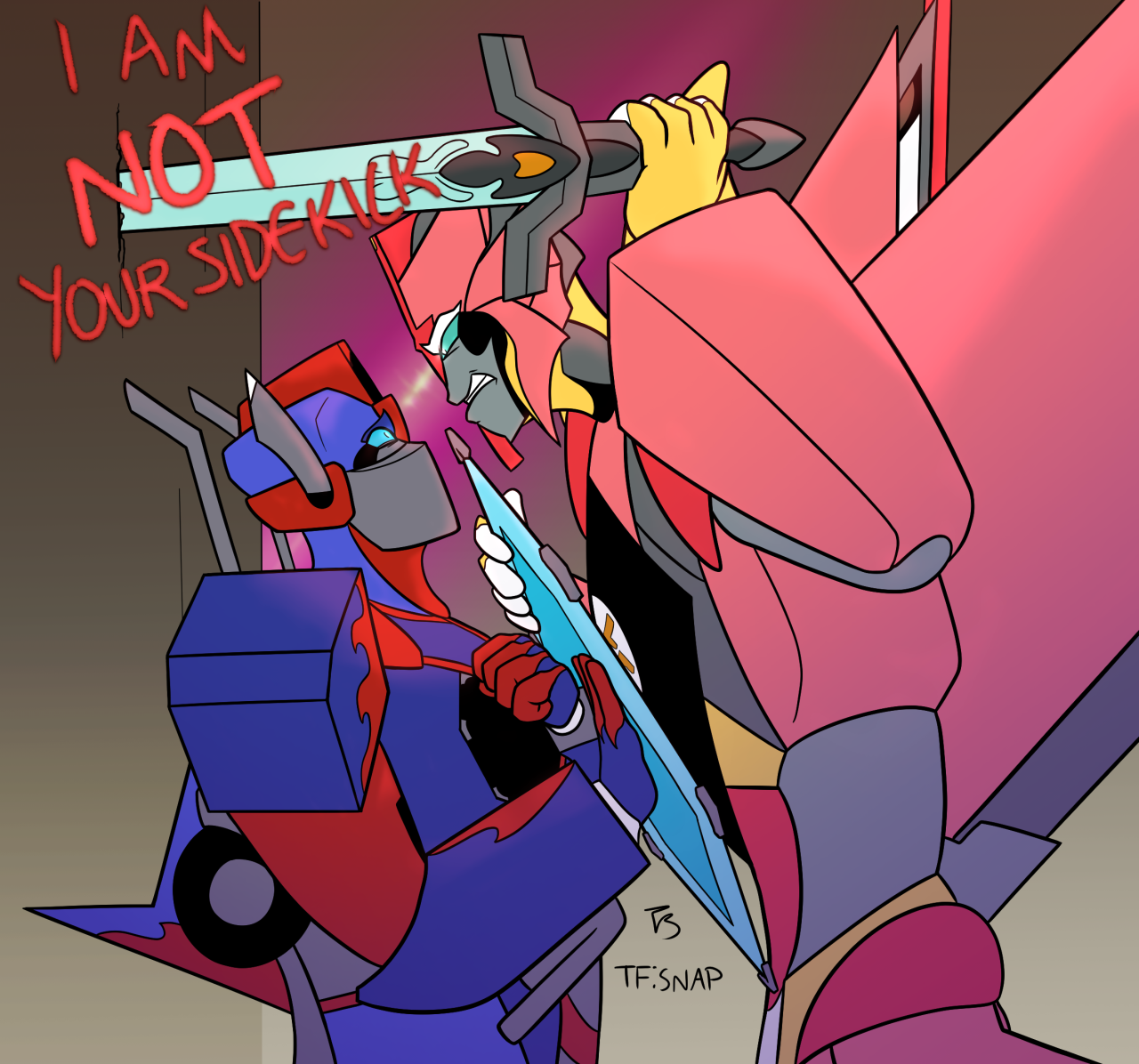 Transformers optimus prime and elita one