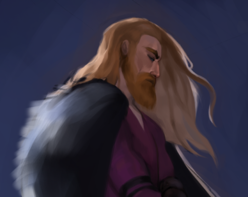 Process of painting my sweet viking boy, Thorstein.