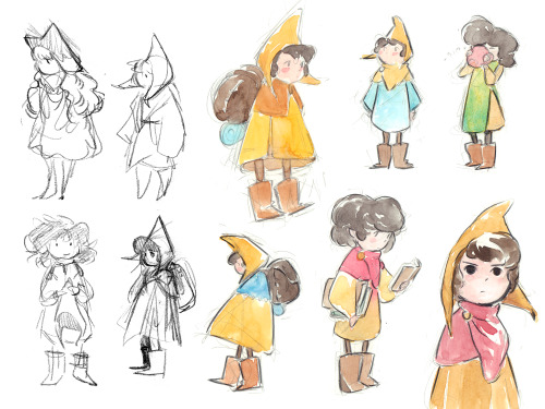 Playing around with character designs for a friend’s project!