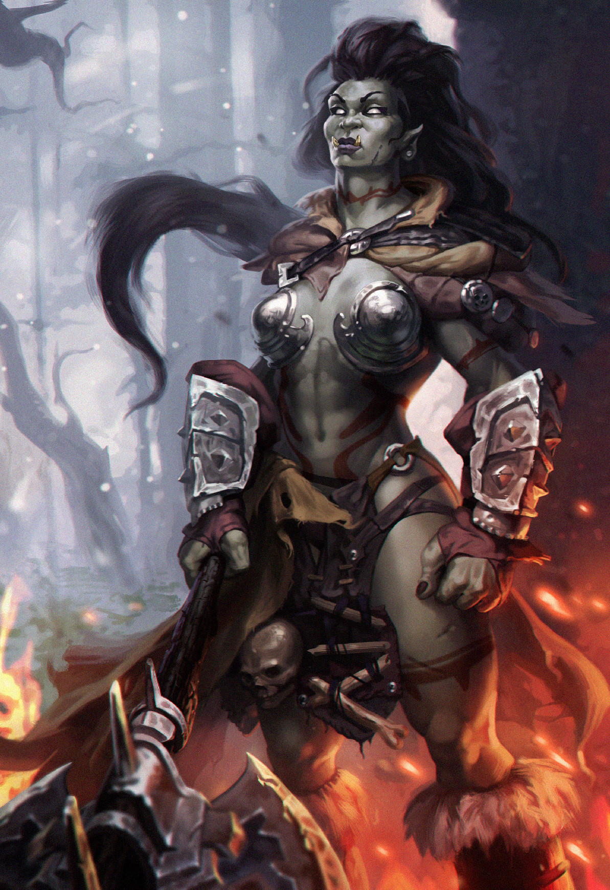 orcgirls:Orc Chick by Evgeny Sobolev