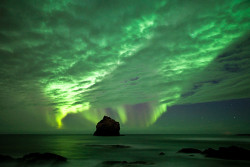 friedmercury:  Aurora borealis @ Karlinn (The Man) by Gunnar Gestur on Flickr. 