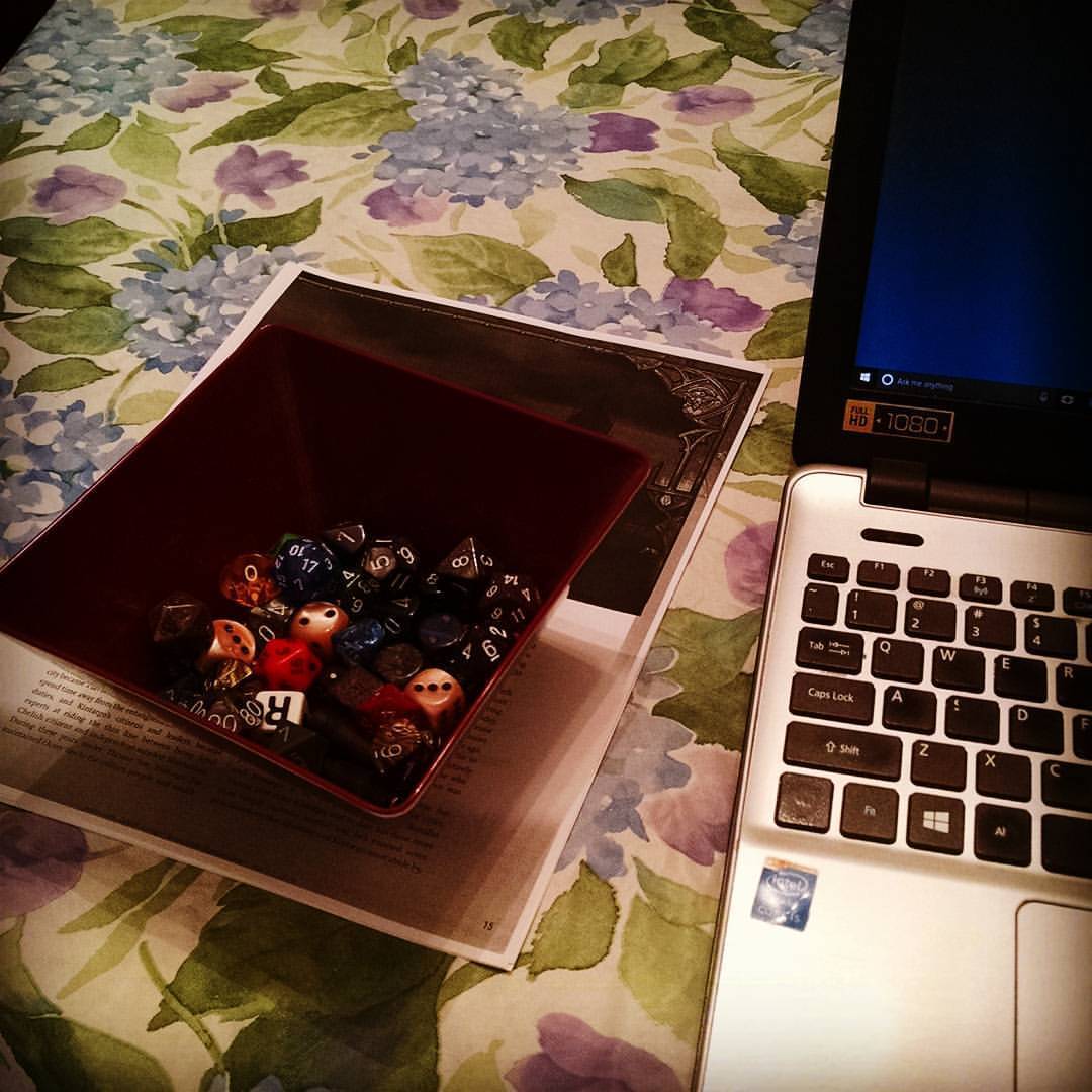 fictionalized:  Running #Pathfinder tonight. #366days 