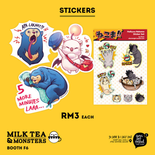 Here&rsquo;s my CAFKL5 (Comic Arts Festival Kuala Lumpur) catalogue! Mostly new stickers and prints.