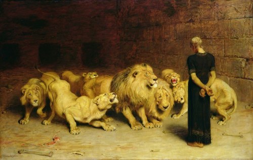 quintum-corpus: Briton Rivière Daniel dans la tanière des lions, 1883.