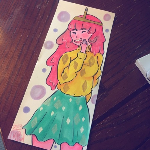 raspberry-cuddles:Princess Bubblegum bookmark test.