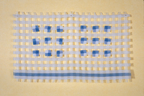 Gingham Series. Indigo Som. Installation. 1998.Indigo Som (b. 1966) is an Asian American photographe