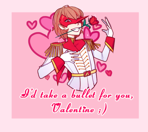 meivix - some… goro valentines i made bc i wanna hand them out at...