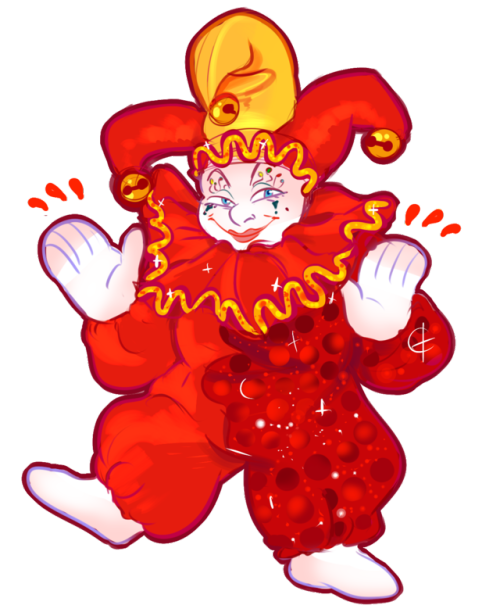freakyfurby: drew my kids!!! DEMO &amp; Opposable Thumbs The Clown. i like both transparent &